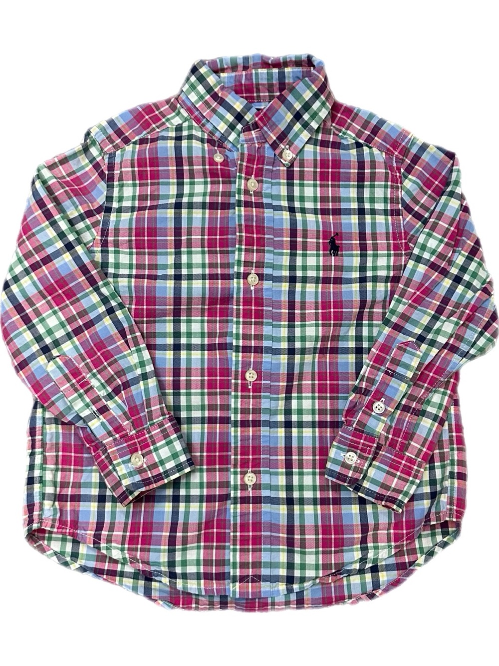 Ralph Lauren Polo Plaid Long Sleeve Button Up Shirt
